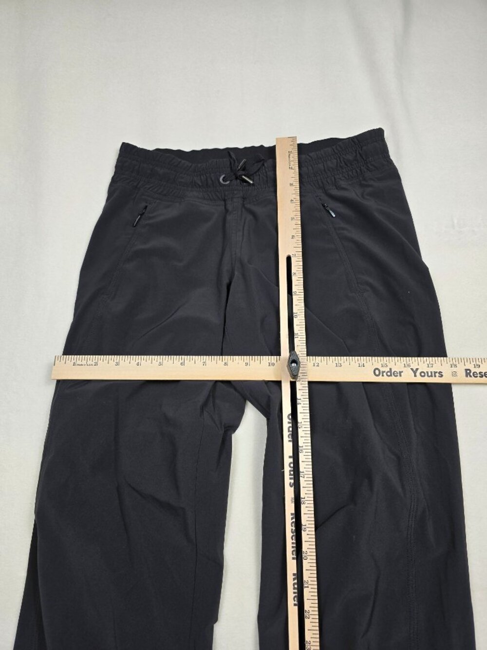 Athleta Womens Black Track City Pants Zippered Leg Elastic Waist Size 2 - Picture 5 of 9